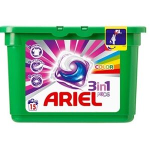 Ariel 3in1 Color Washing Gel Capsules 15 pcs