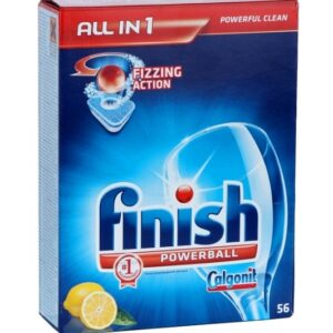 Finish Powerball All in 1 Lemon Dishwashing tablets 56pcs