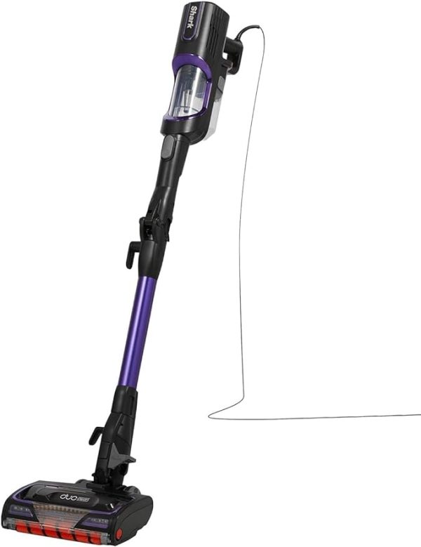 Shark HZ500EU Cordless Vacuum Cleaner, Anti-Tangle Hair Technology, Clean Under Furniture, DuoClean, Accessories for Corners 10m Power Cord, Purple